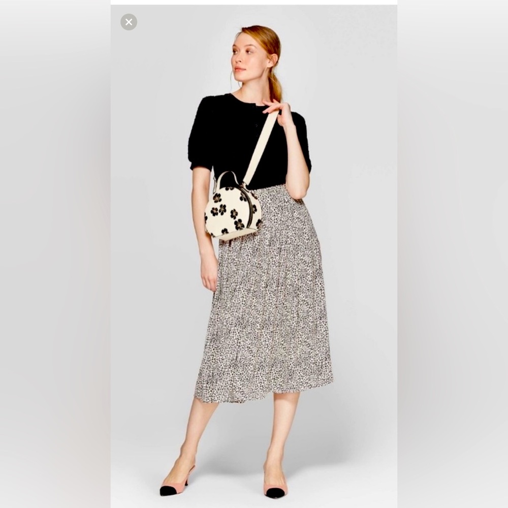 Who What Wear Blush Leopard print Skirt